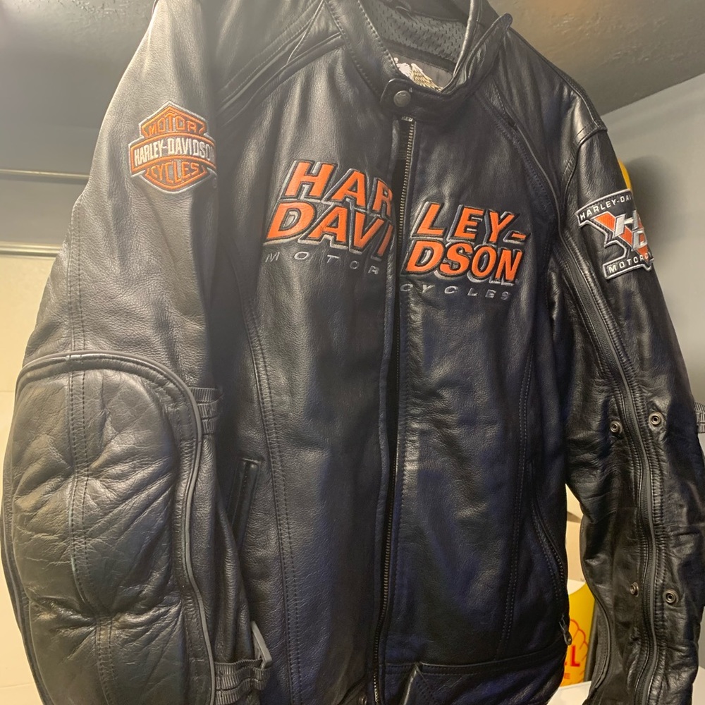 Two men’s medium Harley Davidson jackets
